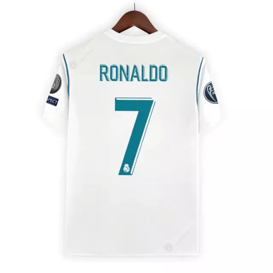 Camisa Real Madrid I 17/18 - Retrô - Ronaldo #7 | FutMantos