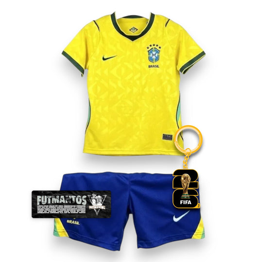 kit Infantil Brasil 26/27 - Amarelo | FutMantos