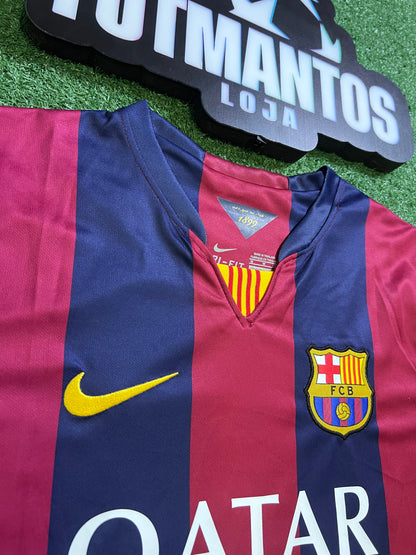 Camisa Barcelona I 14/15 - Retrô - Messi #10 | FutMantos