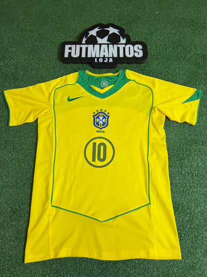 Camisa Brasil 2004 - Ronaldinho #10 | FutMantos