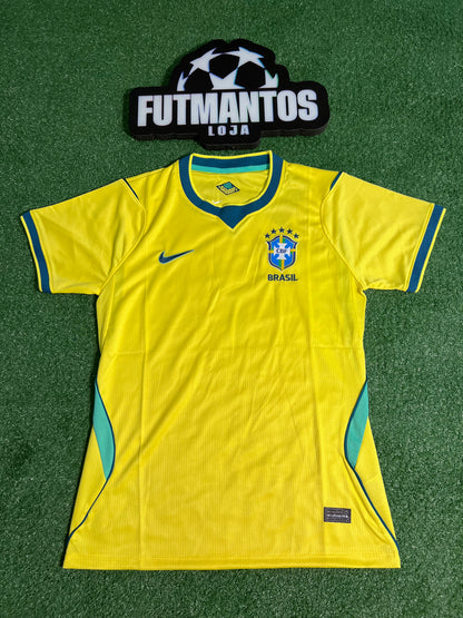 Camisa Brasil Amarela 26/27 - Feminina | Futmantos