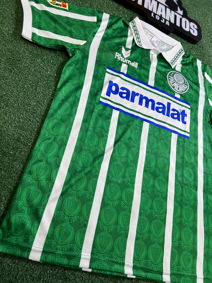 Camisa Palmeiras  Retro Parmalat 93/94-(Pequeno Defeito no Escudo) |FutMantos