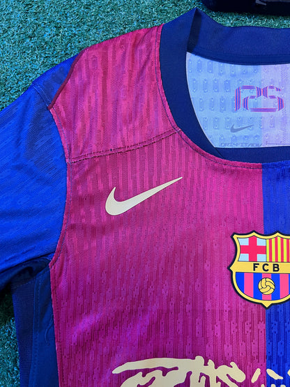 Camisa Barcelona I Travis Scott 24/25 - Versão Jogador|#09 Lewandowski | FutMantos