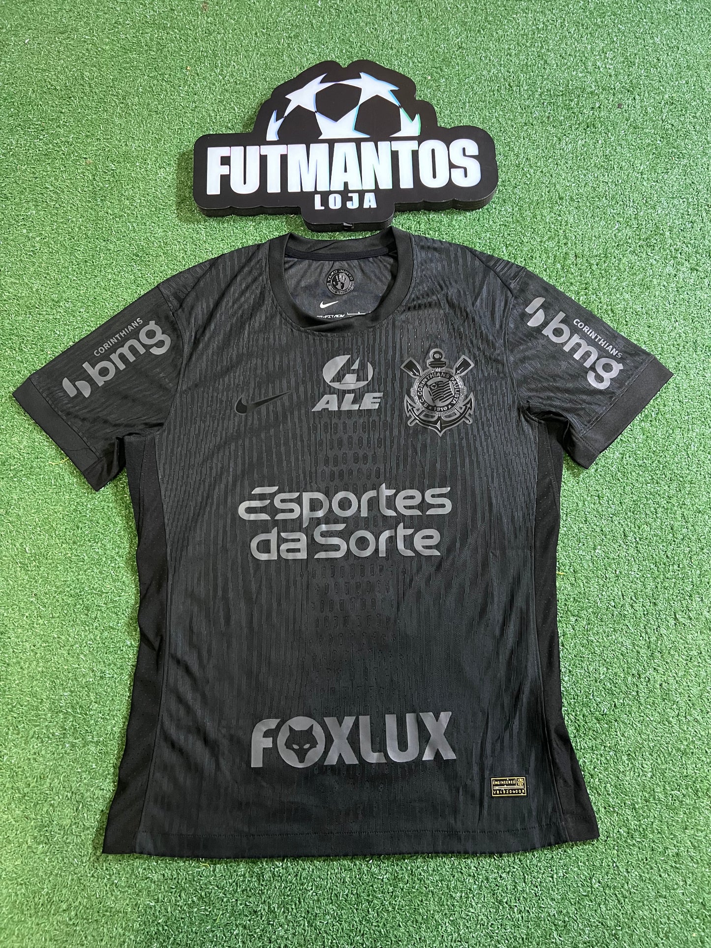 Camisa Corinthians 25/26 All Black - Jogador | FutMantos