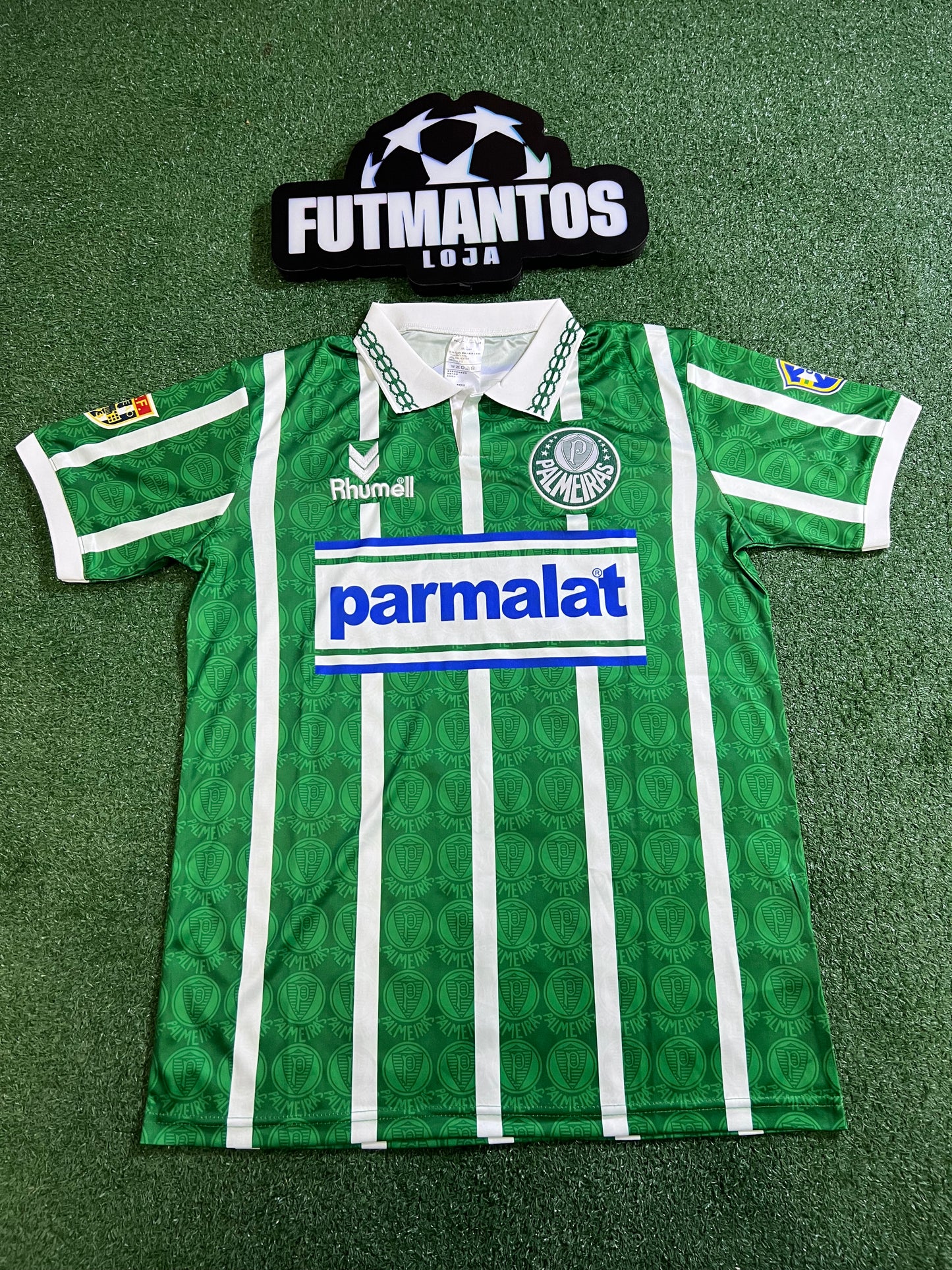 Camisa Palmeiras  Retro Parmalat 93/94-(Pequeno Defeito no Escudo) |FutMantos
