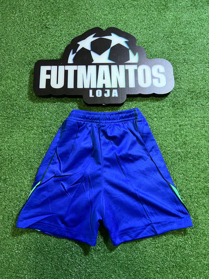 kit Infantil Brasil 26/27 - Amarelo - Gola escura |  FutMantos