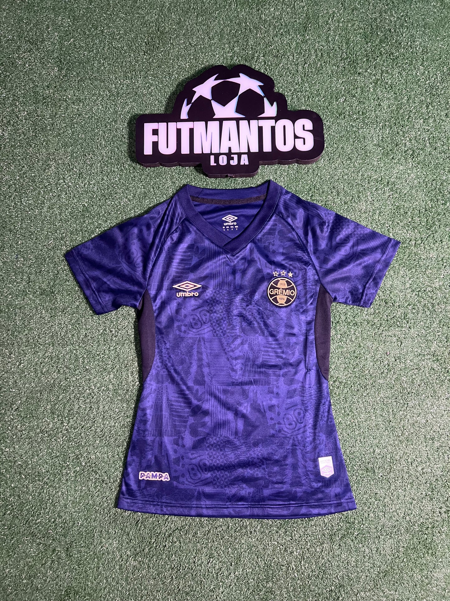Camisa Grêmio III Marinho 25/26 - Feminina | FutMantos