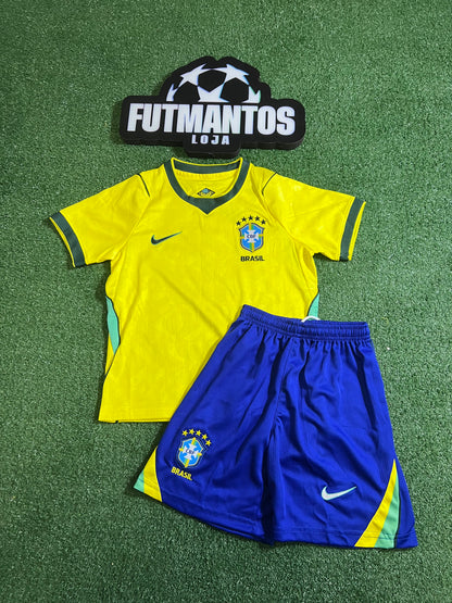 kit Infantil Brasil 26/27 - Amarelo |  FutMantos