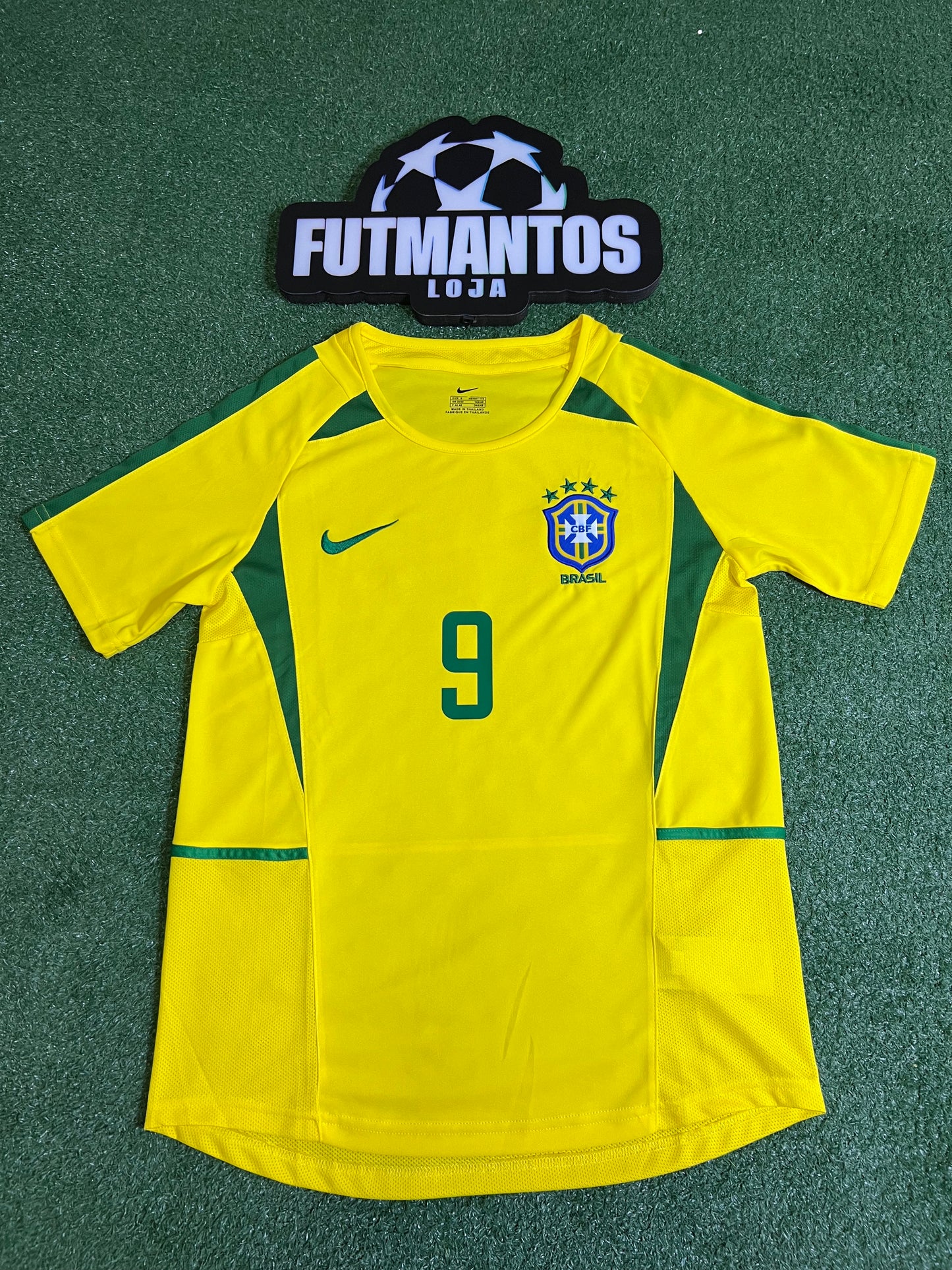 Camisa Brasil 2002 - Ronaldo #9 | FutMantos