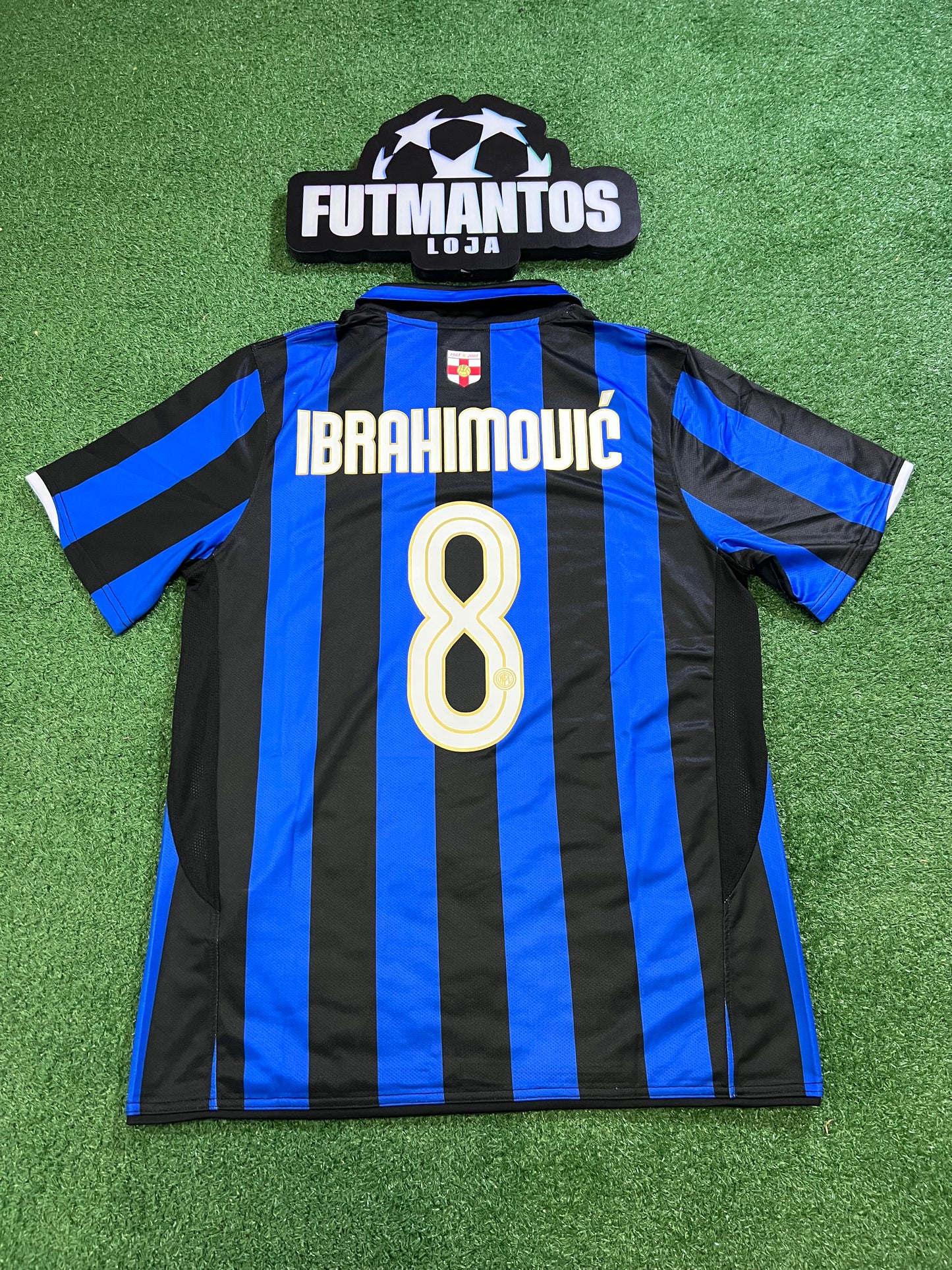 Camisa Inter de Milão 2008 - Ibrahimovic #8 Centenário | FutMantos