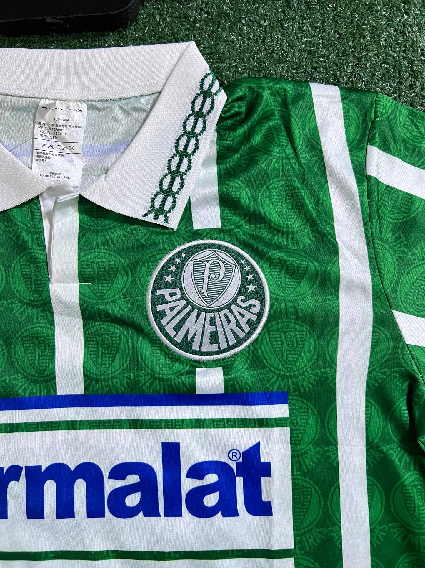 Camisa Palmeiras  Retro Parmalat 93/94-(Pequeno Defeito no Escudo) |FutMantos