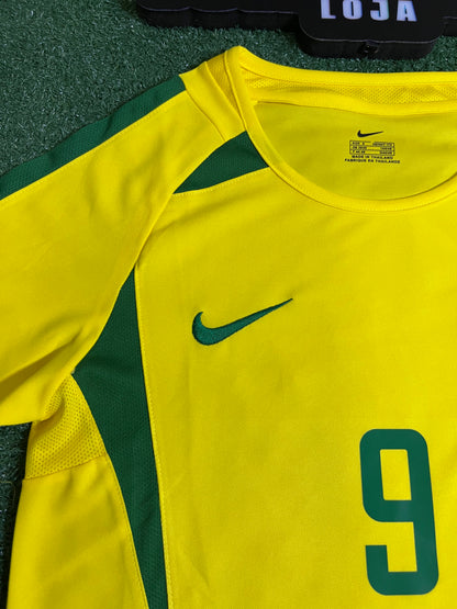 Camisa Brasil 2002 - Ronaldo #9 | FutMantos