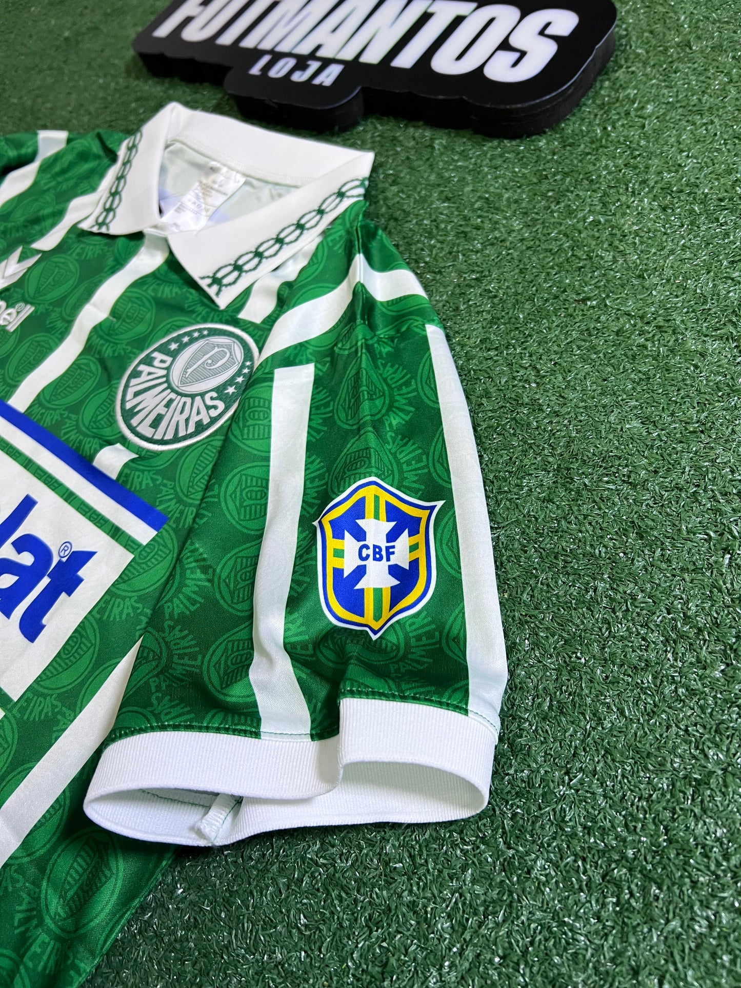 Camisa Palmeiras  Retro Parmalat 93/94-(Pequeno Defeito no Escudo) |FutMantos