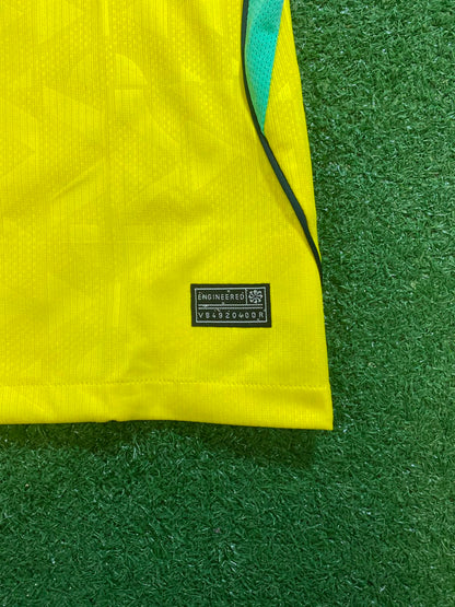 Camisa Brasil Amarela I 26/27 - Torcedo(com Gola em Verde Mais Escuro)| FutMantos