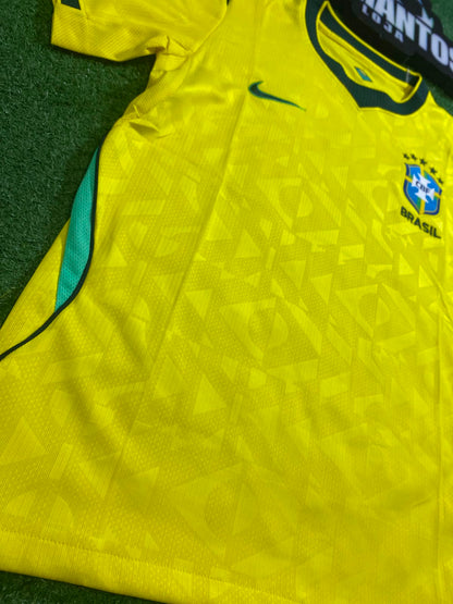 Camisa Brasil Amarela I 26/27 - Torcedo(com Gola em Verde Mais Escuro)| FutMantos