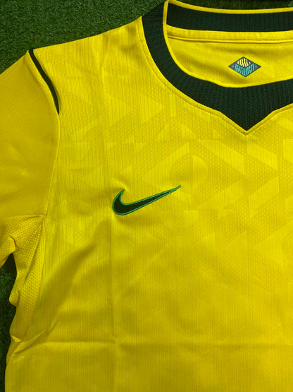 Camisa Brasil Amarela I 26/27 - Torcedo(com Gola em Verde Mais Escuro)| FutMantos