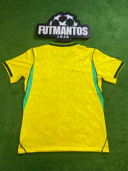 Camisa Brasil Amarela I 26/27 - Torcedo(com Gola em Verde Mais Escuro)| FutMantos