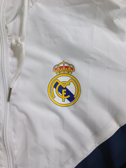 Corta Vento Real Madrid Branco e Azul 24/25 | FutMantos