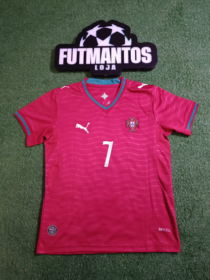 Kit Infantil Portugal l 26/27 - Vermelho | FutMantos