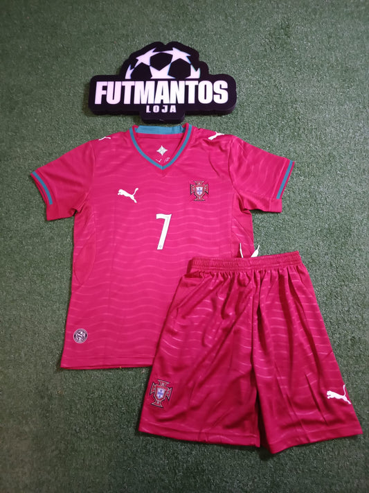 Kit Infantil Portugal l 26/27 - Vermelho | FutMantos