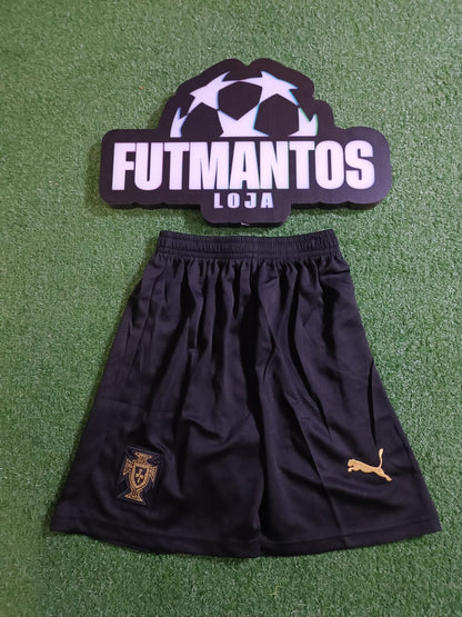 Kit Infantil Portugal 26/27-Preto | FutMantos
