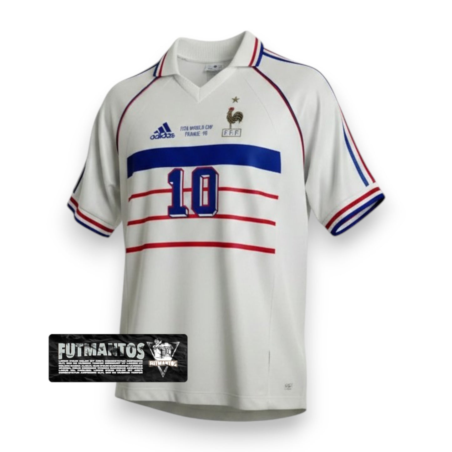 Camisa França Copa Do Mundo 1998 Zidane #10 | FutMantos