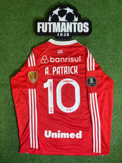 Manga Longa Internacional 25/26 - Patch Libertadores A. PATRICK #10 | FutMantos