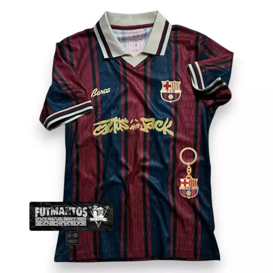 Camisa Barcelona Ed Especial - Cactus Jack Trevis Scott - Versão jogador