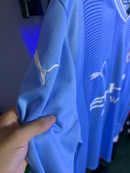Camisa Manchester City I 23/24 - Torcedor Manga Longa - Haaland #9