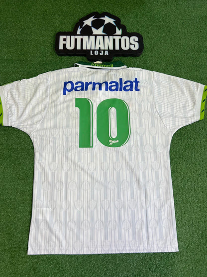 Camisa Palmeiras Branca Retrô 95/96 #10 | FutMantos