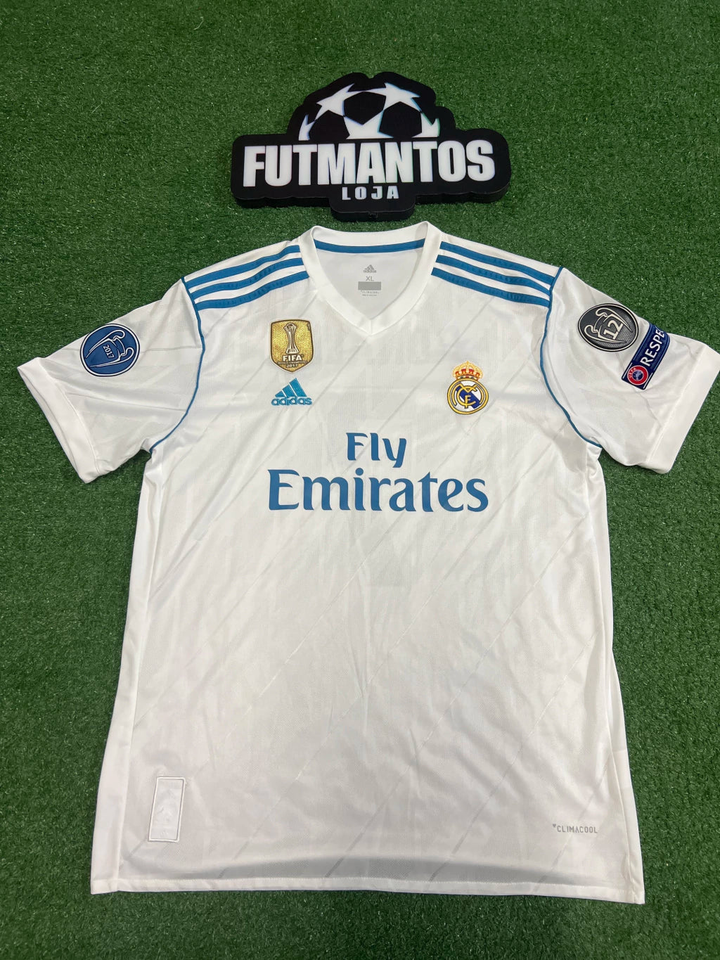 Camisa Real Madrid I 17/18 - Retrô - Ronaldo #7 | FutMantos