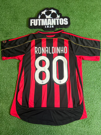 Camisa AC Milan 2006/07 - #80 RONALDINHO | FutMantos