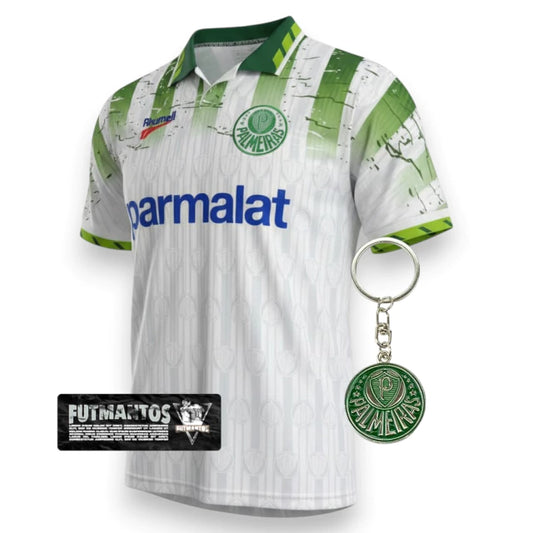 Camisa Palmeiras Branca Retrô 95/96 #10 | FutMantos