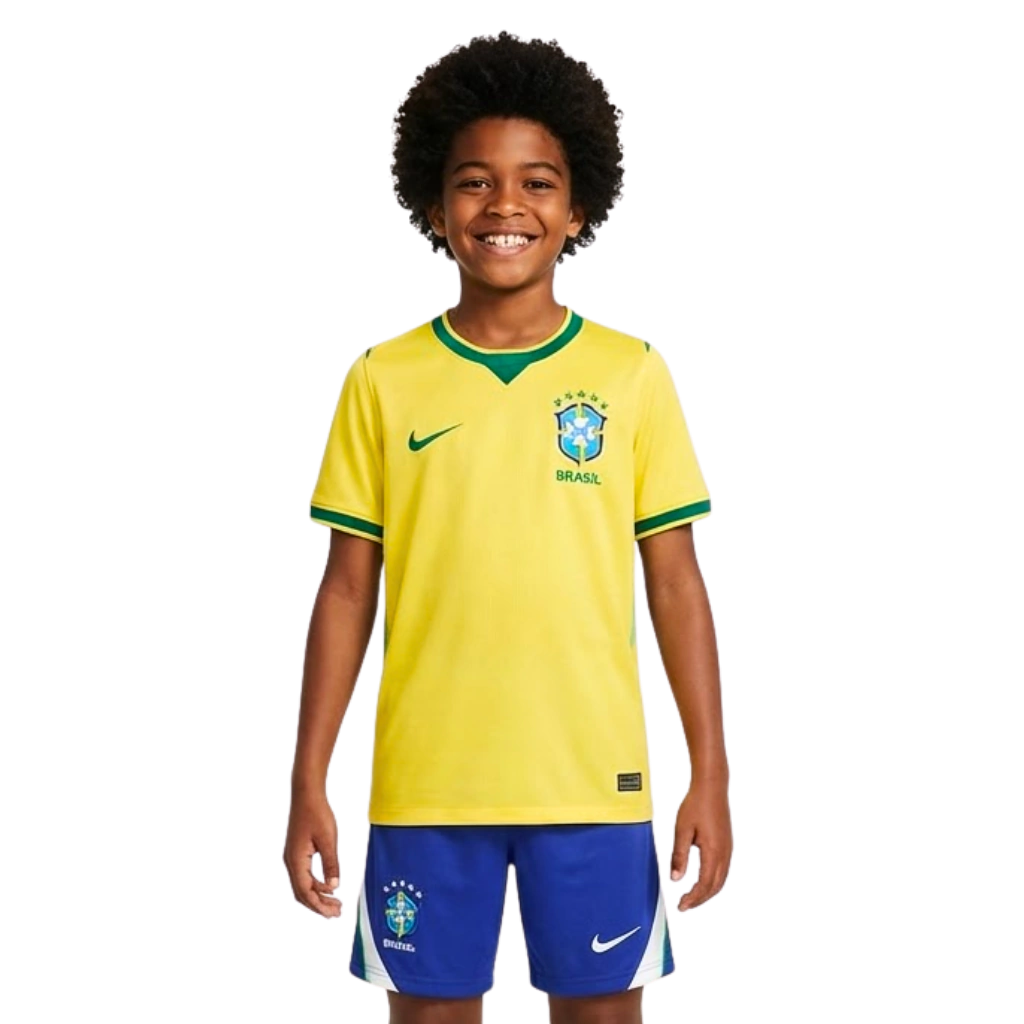 kit Infantil Brasil 26/27 - Amarelo |  FutMantos